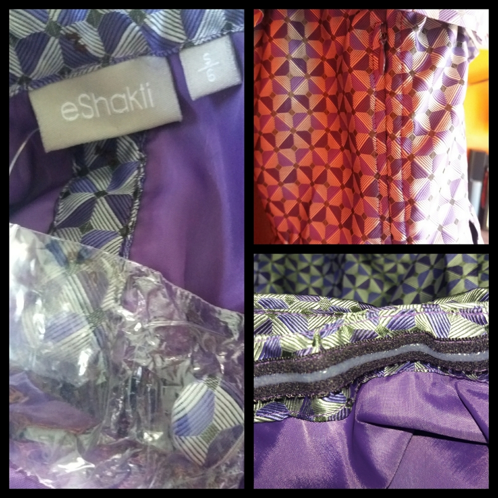 New eShakti Jacquard Geo Print Dress - Picture 10 of 10